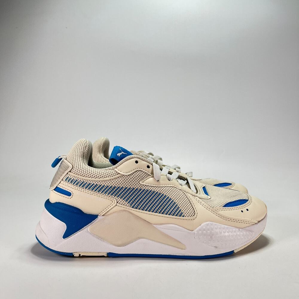 PUMA RS-X Infuse Pristine Ocean Dive Blue Cream Sneakers 385426-01 Womens Size 8